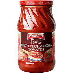 ПРОТЕРТАЯ МЯКОТЬ ТОМАТОВ КУХМАСТЕР 480Г. ПРОТЕРТАЯ МЯКОТЬ ТОМАТОВ КУХМАСТЕР 480Г.