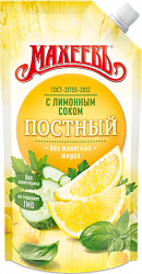 СОУС МАЙОНЕЗНЫЙ МАХЕЕВ ПОСТНЫЙ  С ЛИМ СОКОМ 30% 190МЛ Д/П