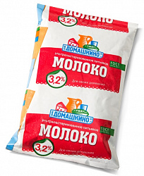 БЗМЖ МОЛОКО СЕЛО ДОМАШКИНО 3,2% 900МЛ ТФА