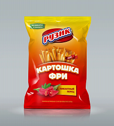 КАРТОФЕЛЬ ФРИ РУЗИК ПИКАНТНЫЙ ПЕРЕЦ 60ГР КАРТОФЕЛЬ ФРИ РУЗИК ПИКАНТНЫЙ ПЕРЕЦ 60ГР