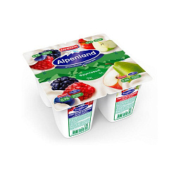 СЗМЖ ЙОГУРТ АЛЬПЕНЛЭНД ПАСТ ЛЕС ЯГОДА/ЯБЛОКО/ГРУША 0,3% 95ГР