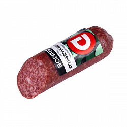 КОЛБАСА С/К САЛЯМИ ИТАЛЬЯНСКАЯ, СРЕЗ, В/У, 230 ГР ТМ ДЫМОВ