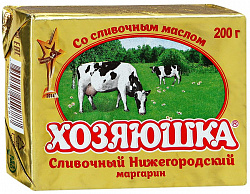МАРГАРИН ХОЗЯЮШКА СЛИВОЧНЫЙ 60% 200ГР
