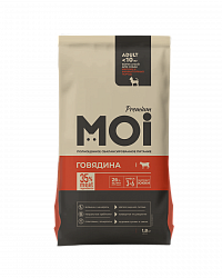 КОРМ СУХОЙ MOI ДЛЯ СОБАК МЕЛКИХ И МИНИАТЮРНЫХ ПОРОД ГОВЯДИНА 1,8КГ