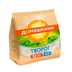 БЗМЖ ТВОРОГ СЕЛО ДОМАШКИНО 0,3% 180ГР СТАБИЛОБЭГ