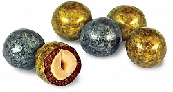 ДРАЖЕ ФУНДУК В ГЛАЗУРИ КАРМЕЛЬ/СОЛЬ ЗОЛОТО 500ГР