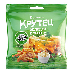 СУХАРИКИ КРУТЕЦ  СО ВКУСОМ ХОЛОДЕЦ С ХРЕНОМ 80 ГР