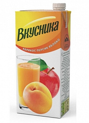 НЕКТАР ВКУСНИКА 0,95Л АБРИКОС/ПЕРСИК/ЯБЛОКО