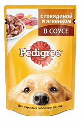 КОРМ ПЕДИГРИ ГОВЯДИНА/ЯГНЕНОК ПАУЧ 85ГР