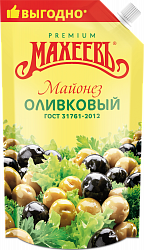 МАЙОНЕЗ МАХЕЕВ ОЛИВКОВЫЙ 50,5% 400ГР