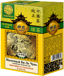 ЧАЙ ШЕННУН ЗЕЛЁНЫЙ КРУПНОЛИСТОВОЙ МОЛОЧНЫЙ БИ ЛО ЧУНЬ 100ГР