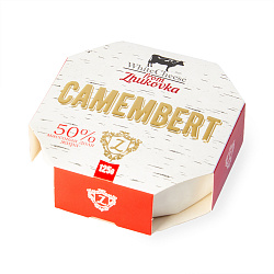 БЗМЖ СЫР КАМАМБЕР WHITE CHEESE FROM ZHUKOVKA 50% 125ГР