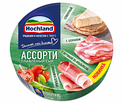 БЗМЖ СЫР ХОХЛАНД ПЛАВЛЕНЫЙ КРУГ ЗЕЛЕН АССОРТИ ПИКНИК НА ПРИРОДЕ 140ГР