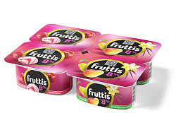 БЗМЖ ЙОГУРТ ФРУТТИС СУПЕРЭКСТРА ВИШНЯ/ПЛОМБИР/ГРУША/ВАНИЛЬ 8% 115ГР