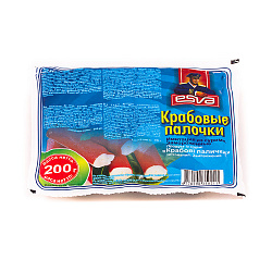 КРАБОВЫЕ ПАЛОЧКИ ЭСВА 200ГР КРАБОВЫЕ ПАЛОЧКИ ЭСВА 200ГР