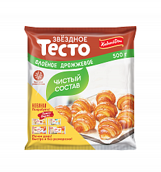 ТЕСТО ЗВЕЗДНОЕ СЛОЕНОЕ ДРОЖЖЕВОЕ 500ГР