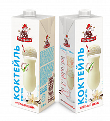 БЗМЖ КОКТЕЙЛЬ МОЛОЧНЫЙ ПЕСТРАВКА ВАНИЛЬ 2% 1Л ТБА