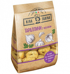 ТАРАЛЛИНИ С ЧЕСНОКОМ НИНА ФАРИНА 180ГР