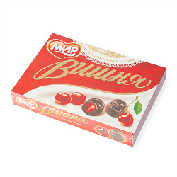 КОНФЕТЫ САМАРА ВИШНЯ В ШОКОЛАДЕ МИР 160ГР