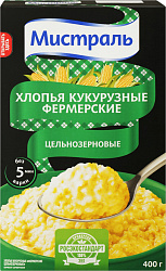 ХЛОПЬЯ КУКУРУЗНЫЕ МИСТРАЛЬ 400ГР