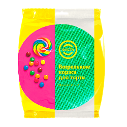 ВАФЕЛЬНЫЕ КОРЖИ ЦВЕТНЫЕ ФАСТА 90ГР