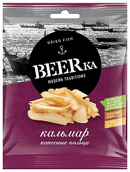 BEERKA ПЕРУАНСКИЙ КАЛЬМАР ФИЛЕ КОЛЬЦА КОПЧЕНЫЙ 38Г