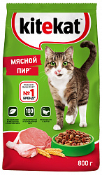 КОРМ КИТЕКЭТ МЯСНОЙ ПИР ПАК 800ГР