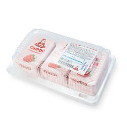 БЗМЖ СЫРОК ТВОРОЖНЫЙ ПЕСТРАВКА С КЛУБНИКОЙ 4.5% 100ГР КОРРЕКС