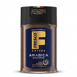 КОФЕ ФРЕСКО АРАБИКА ДОППИО РАСТВОРИМЫЙ 100ГР СТ/Б