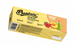 ЗЕФИР БОМБЕЛЛИ КЛУБНИКА ПРОСЕККО, ПЕРСИК ПРОСЕККО, ГРУША ПРОСЕККО 160Р