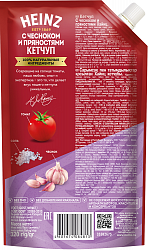КЕТЧУП ХАЙНЦ С ЧЕСНОКОМ И ПРЯНОСТЯМИ 320ГР Д/П