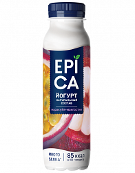 БЗМЖ ЙОГУРТ ЭПИКА МАРАКУЙА-МАНГОСТИН ПИТЬЕВОЙ 260ГР