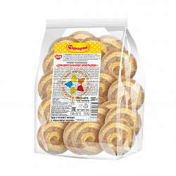 ПРЯНИКИ СЛАДКАЯ СЛОБОДА ДОМАШНИЕ БАНАН-ШОК 500ГР