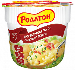 ПЮРЕ РОЛЛТОН КАРТОФЕЛЬНОЕ МЯСНОЕ СТАКАН 40ГР