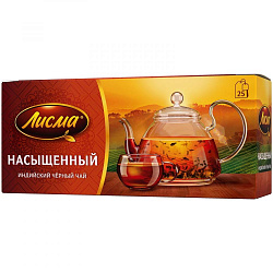 ЧАЙ ЛИСМА ЧЕРНЫЙ НАСЫЩЕННЫЙ 25П*1,8ГР