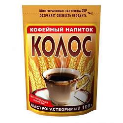 НАПИТОК КОФЕЙНЫЙ КОЛОС РАСТВОРИМЫЙ 100ГР