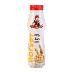 БЗМЖ ЙОГУРТ ПЕСТРАВКА ОТРУБИ ЗЛАКИ 2% 270ГР ПЭТ