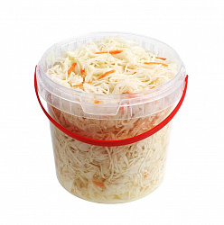 КАПУСТА КВАШЕНАЯ ПО-ДЕРЕВЕНСКИ 1КГ ПЛ/Б