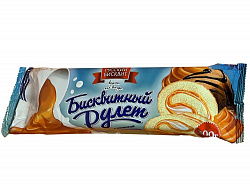 РУЛЕТ РУССКИЙ БИСКВИТ ВАРЕНАЯ СГУЩЕНКА 300ГР РУЛЕТ РУССКИЙ БИСКВИТ ВАРЕНАЯ СГУЩЕНКА 300ГР