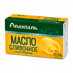 БЗМЖ МАСЛО СЛИВОЧНОЕ АЛАНТАЛЬ 72,5% 180ГР