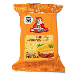 БЗМЖ СЫР ПЕСТРАВКА СЛИВОЧНЫЙ 50% 200ГР