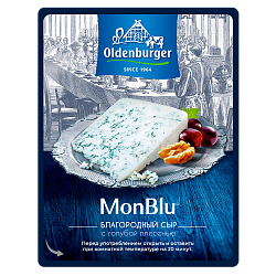 БЗМЖ СЫР MONT BLU С ГОЛУБОЙ БЛАГ ПЛЕСЕНЬЮ 50% 100ГР