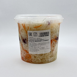 КАПУСТА КВАШЕНАЯ С КЛЮКВОЙ РУДОМЕТКИН ПЭТ 1Л