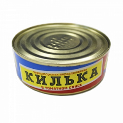 КИЛЬКА ЧЕРНОМОРСКАЯ НЕРАЗД №3 В Т/С 240ГР Ж/Б КИЛЬКА ЧЕРНОМОРСКАЯ НЕРАЗД №3 В Т/С 240ГР Ж/Б