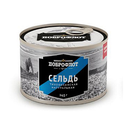 СЕЛЬДЬ НАТУР №6 С/К ДОБРОФЛОТ 245ГР