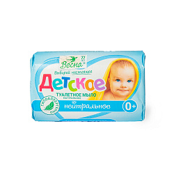 МЫЛО ВЕСНА ДЕТСКОЕ НЕЙТРАЛЬНОЕ 90ГР