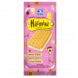 МОРОЖЕНОЕ НЧ НАСТЕНА БРИКЕТ СЛИВ НА ПЕЧЕНЬЕ 100Г