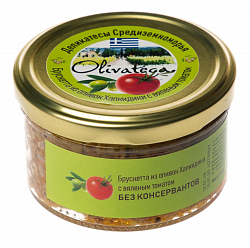 БРУСКЕТТА ИЗ ОЛИВОК И ВЯЛЕНЫХ ТОМАТОВ OLIVATECA 150Г