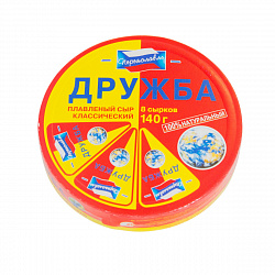СЫР ПЛАВЛЕНЫЙ РЗПС КРУГ ДРУЖБА 25% КОР 140ГР