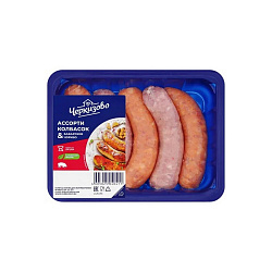 КОЛБАСКИ ЧЕРКИЗОВО БАВАРСКАЯ И ЧОРИЗО, ОХЛ, 540ГР